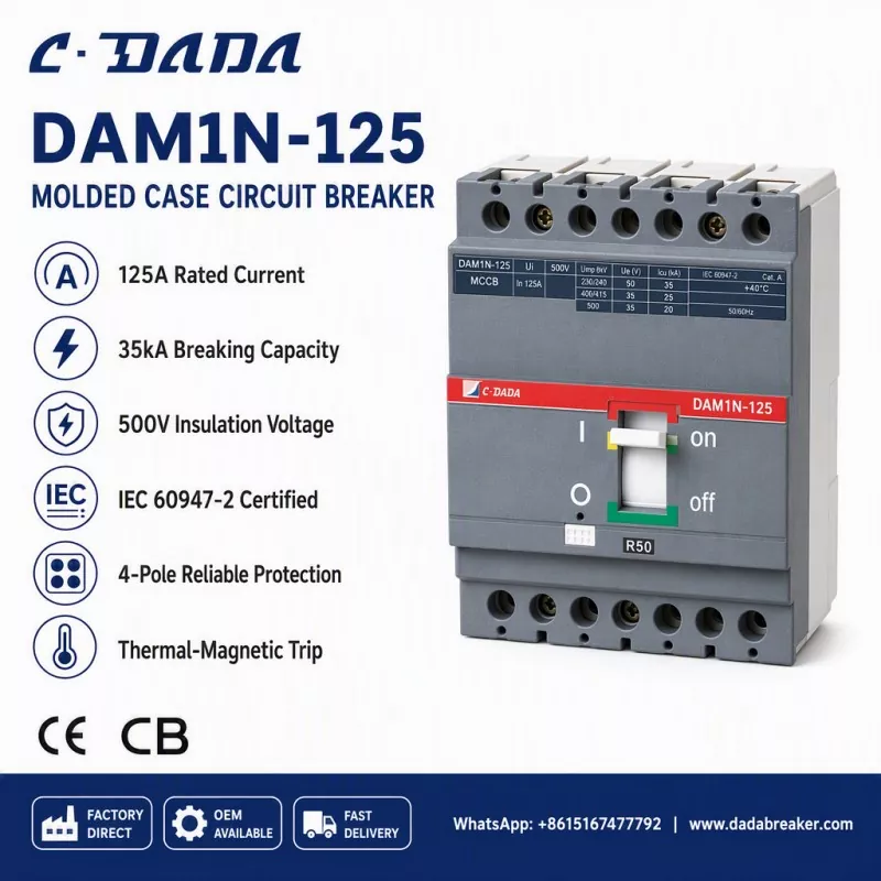 Assuréieren d'Ënnerverdeelungsintegritéit: D'C·DADA DAM1N-125 MCCB Léisung
